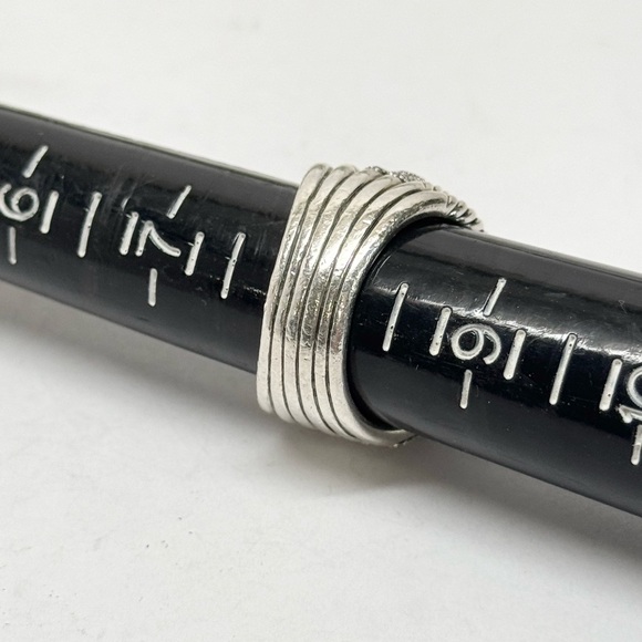 David Yurman Triple Loop Diamond Labyrinth Ring .925 Sz 8 - Picture 10 of 12